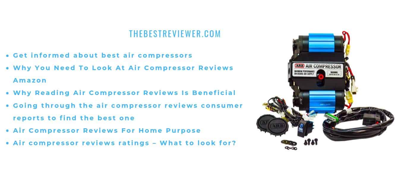 Get informed about best air compressors